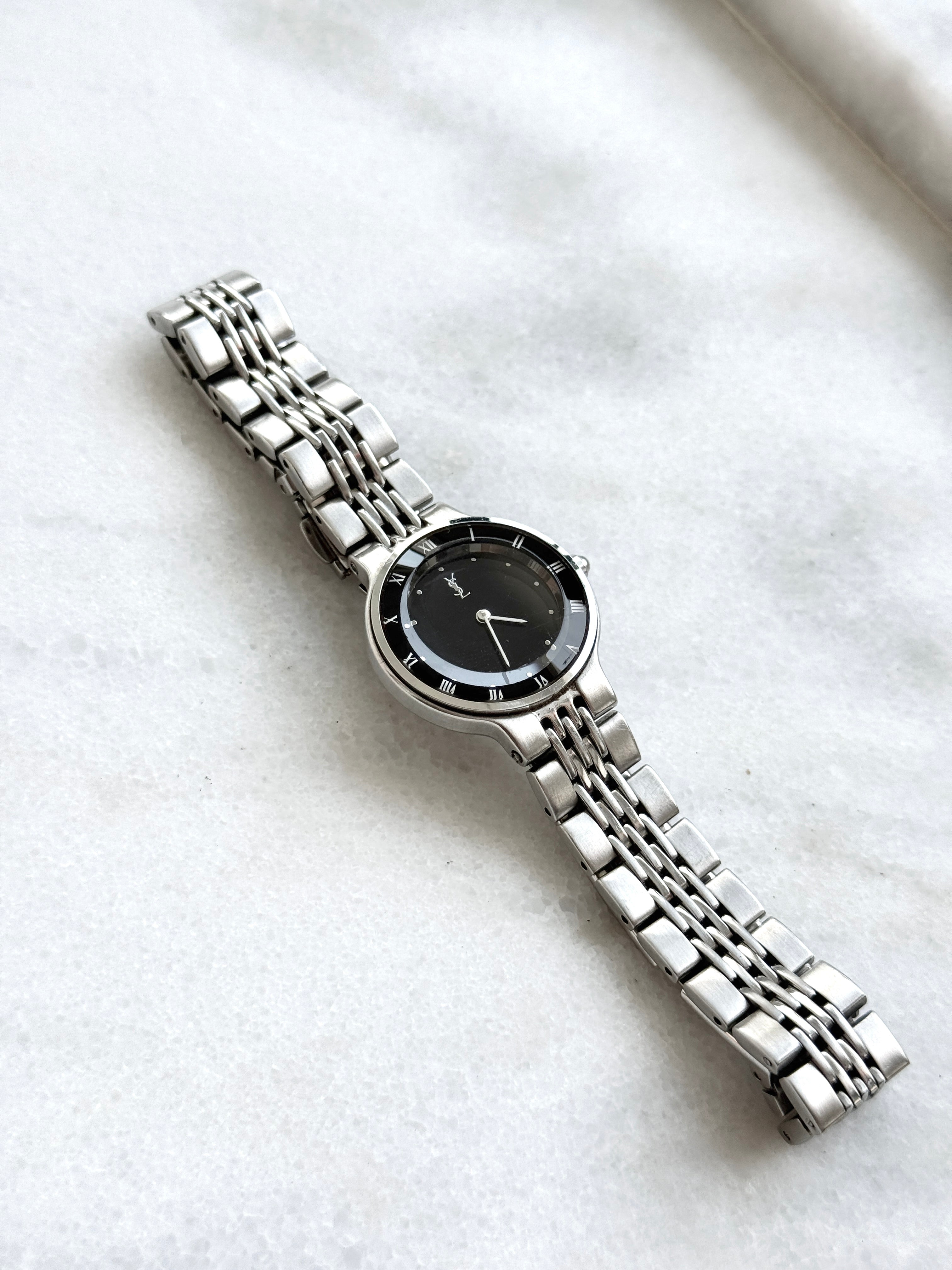 Vintage YSL 'Black Moon' with Roman Chapter Frame