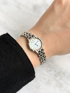 Vintage Exceed by Citizen Mother-of-pearl Dial with Beads-of-Rice Bracelet