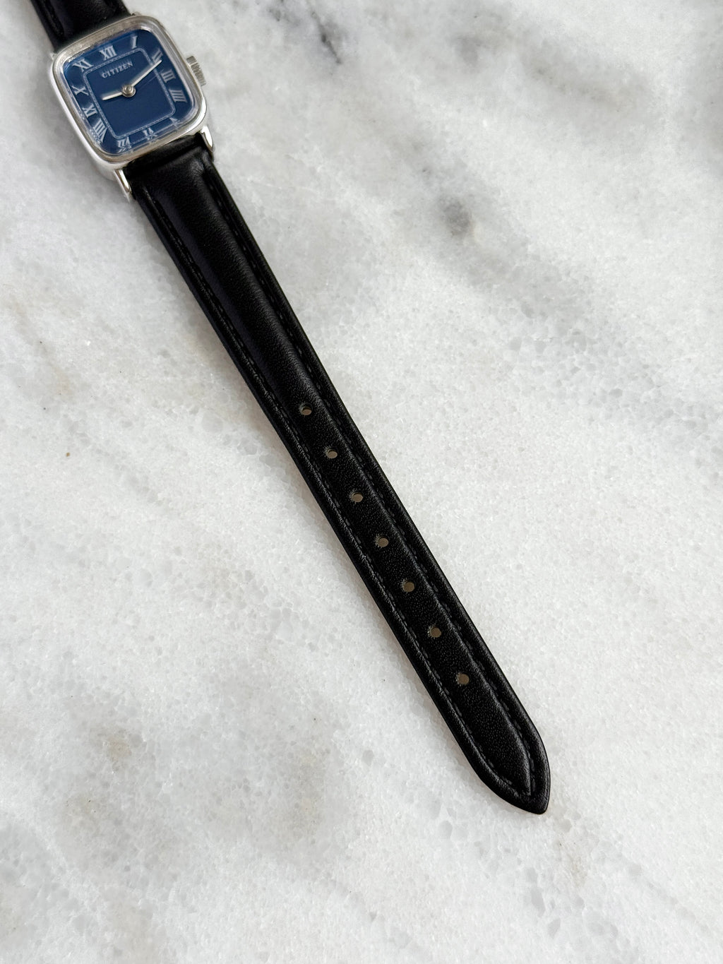 NOS Vintage Citizen Mechanical Manual Winding Blue Tank WGP