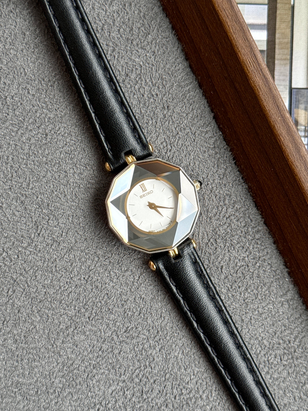Rare Vintage 1989 Seiko Star-cut Faceted Glass
