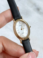 Rare Vintage 1990s Seiko Exceline Mother-of-pearl 'Baignoire' Case
