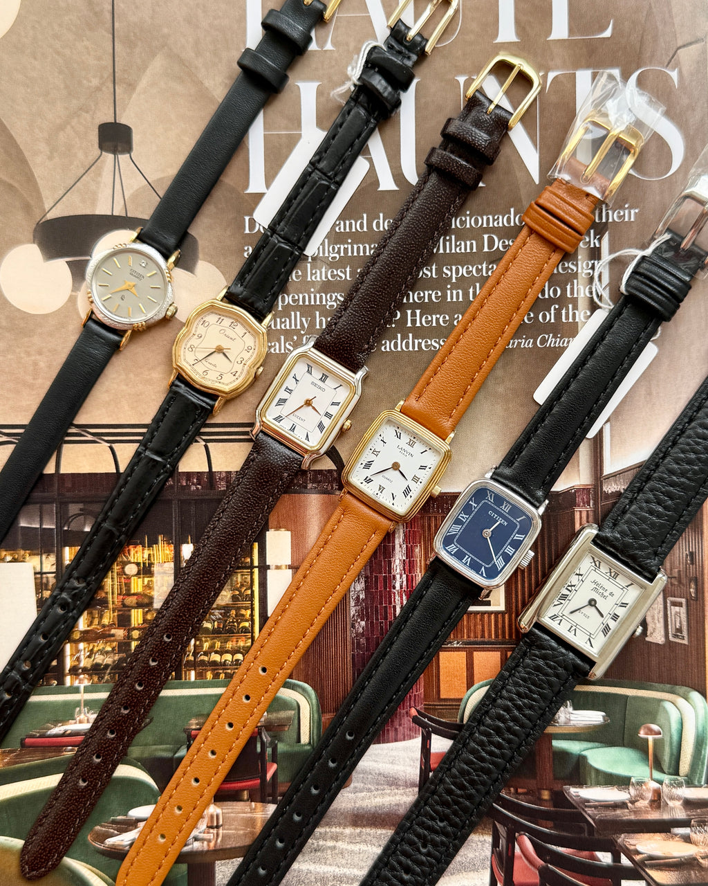 Rare Citizen Petite Textured Bezel with Gold Accents