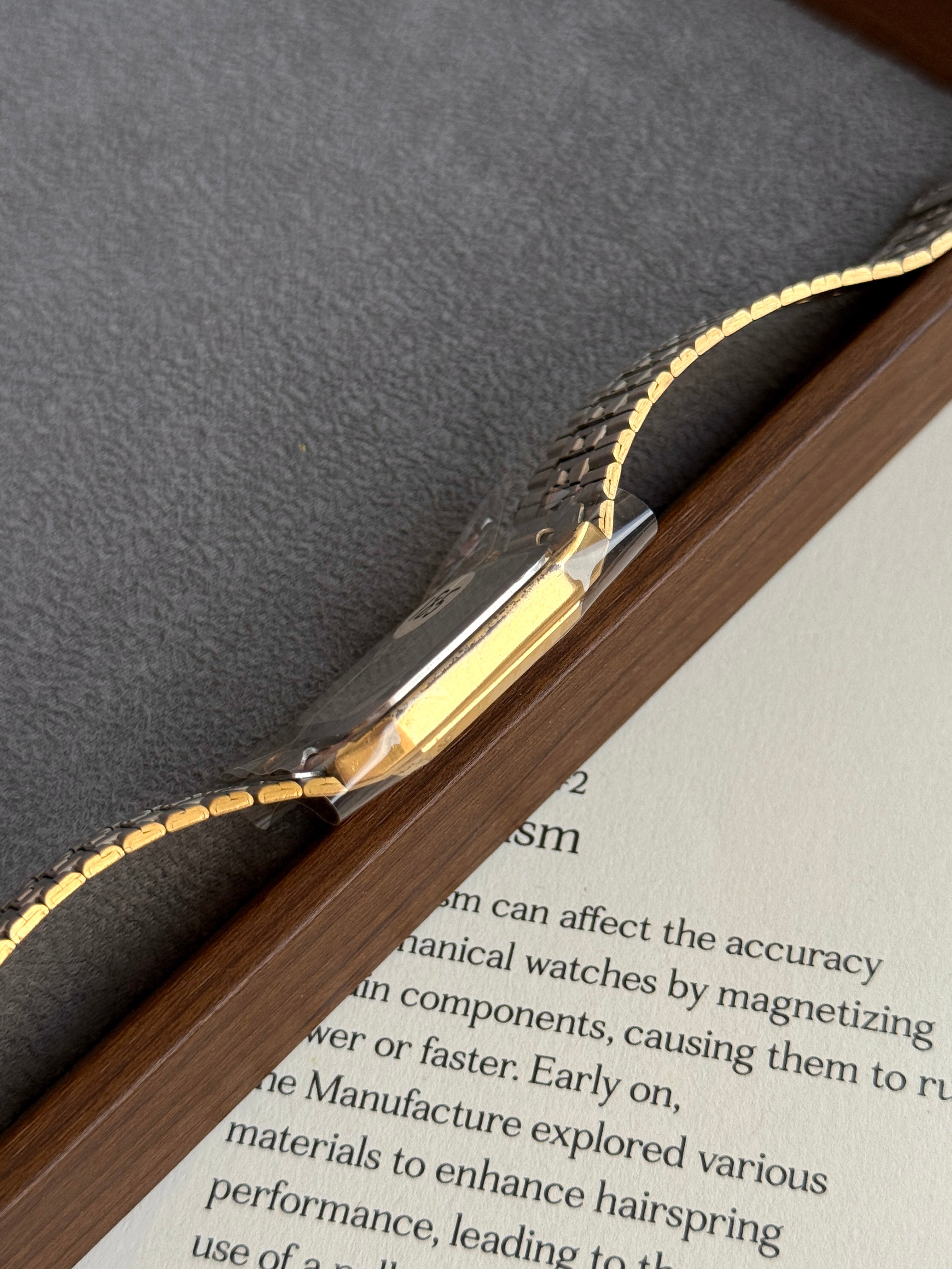 Vintage 29mm Armitron Deauville Square Case in Full Gold Tone