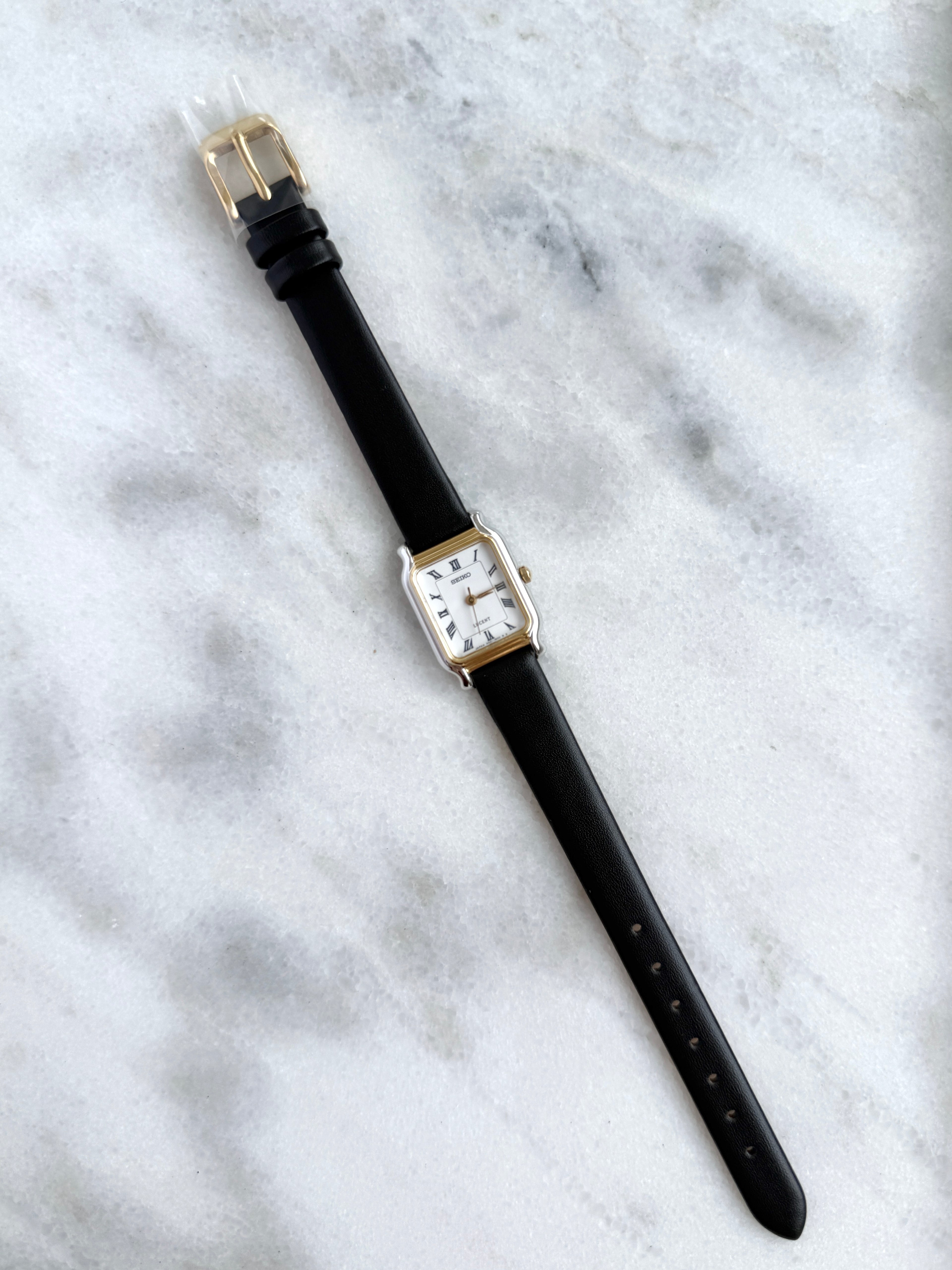 Vintage 1990s Seiko Lucent Two Toned Roman Petite Tank