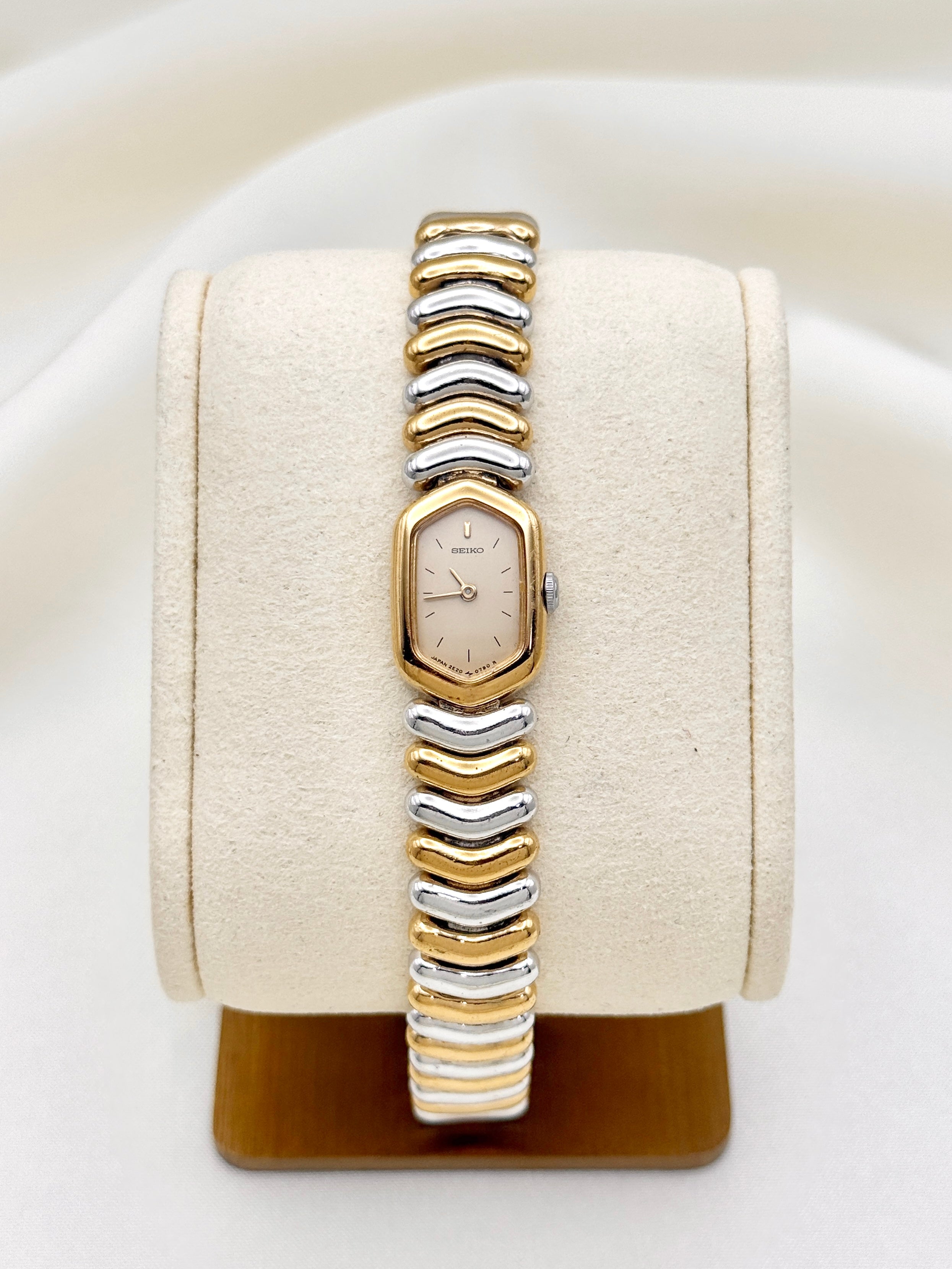 Rare Vintage Seiko Two Toned Hexagon Dial