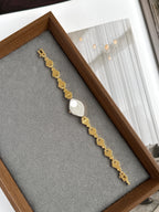 Rare Vintage 1990s ALBA by Seiko Gold Toned ‘Black Diamond’ Bracelet
