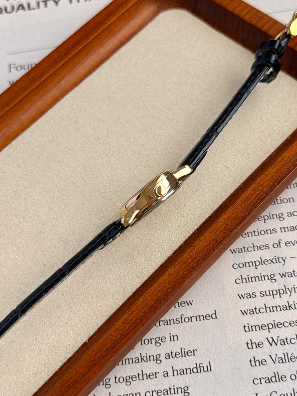 Vintage Alba Black Dial Breguet Numerals with Sub-Second Dial