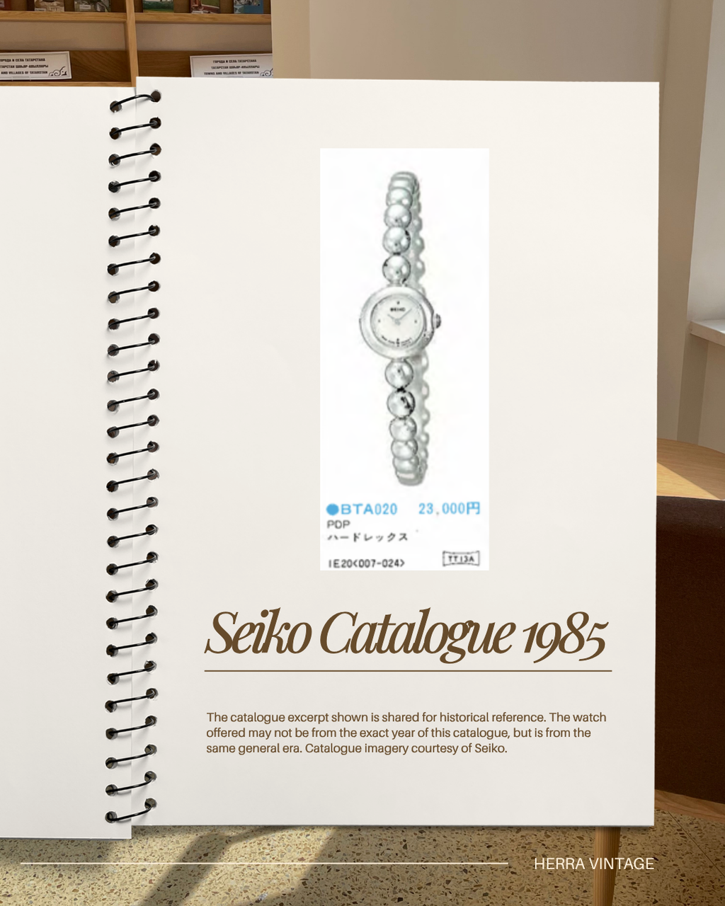 Rare 1980s Seiko Mini Beaded Silver Toned Bracelet