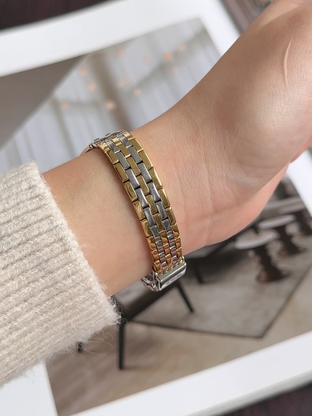 Vintage 1991 Seiko Creo Two Toned Multi-link Bracelet