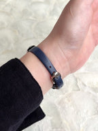 Vintage Sylph by Citizen Petite Silver Toned with Navy Straps