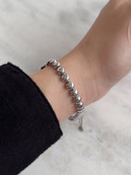 Rare 1980s Seiko Mini Beaded Silver Toned Bracelet