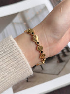 Rare Vintage 1990s ALBA by Seiko Gold Toned ‘Black Diamond’ Bracelet
