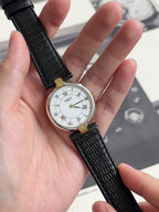 Rare Vintage 1990s Lanvin 30mm Roman Numerals with Date Indicator