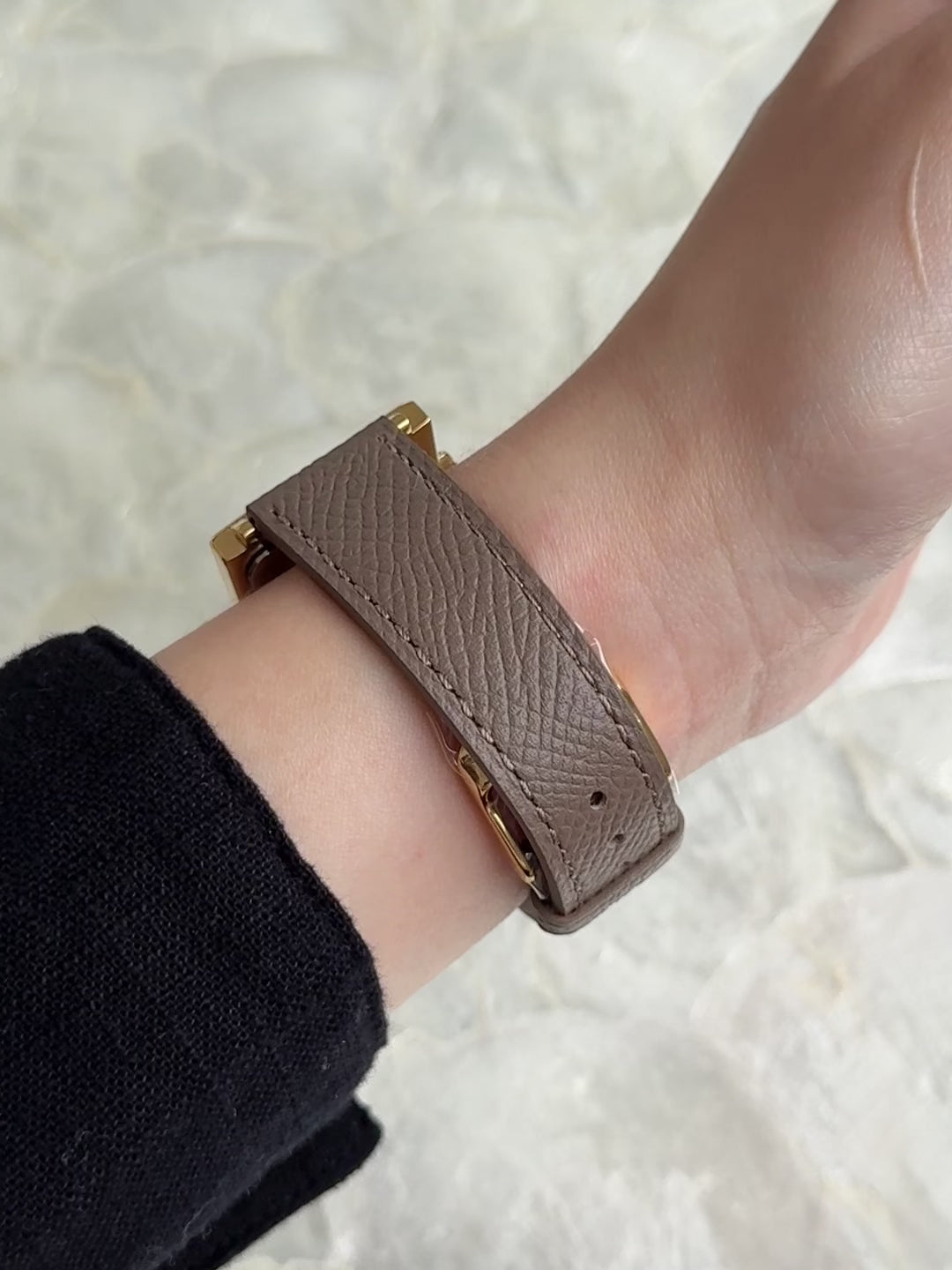 Vintage Givenchy Essence "Exploding" Roman Numerals Gold Toned Square Case